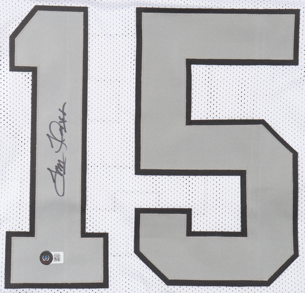 Tom Flores Signed Jersey (Beckett) at PristineAuction.com Tom Flores Signed Jersey (Beckett) at PristineAuction.com