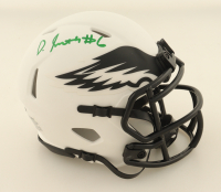 DeVonta Smith Signed Eagles Lunar Eclipse Alternate Speed Mini Helmet (Beckett) at PristineAuction.com