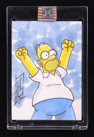 Homer Simpson | The Simpsons | Original Art Sketch Card by Tom Hodges (1/1 Original Art) at PristineAuction.com