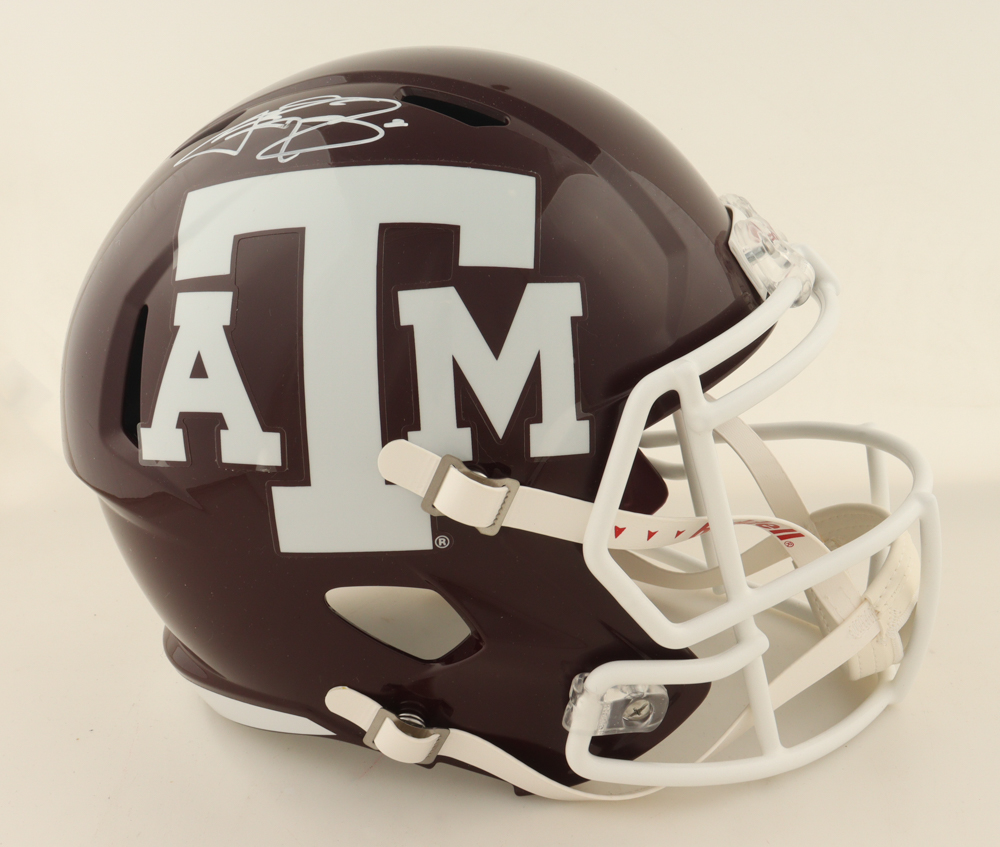 Johnny Manziel Signed Texas A&M Aggies Full-Size Speed Helmet (Schwartz) at PristineAuction.com Johnny Manziel Signed Texas A&M Aggies Full-Size Speed Helmet (Schwartz) at PristineAuction.com