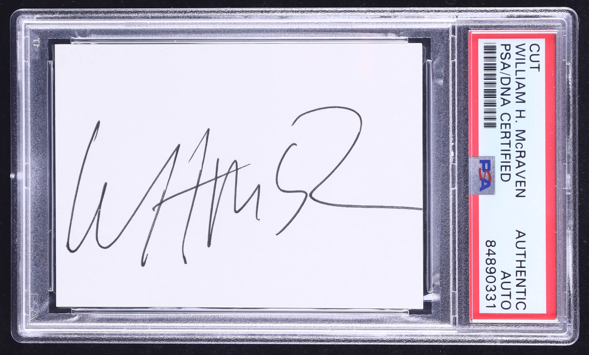 William H. McRaven Signed Cut (PSA) at PristineAuction.com William H. McRaven Signed Cut (PSA) at PristineAuction.com