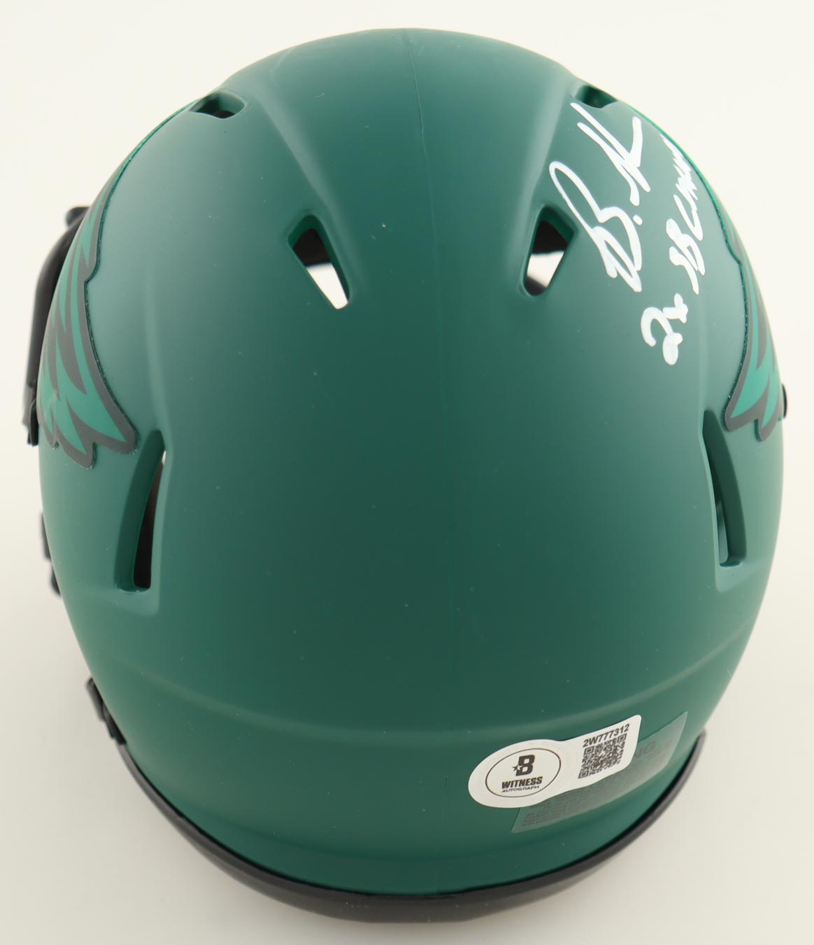Brandon Graham Signed Eagles Rave Alternate Speed Mini Helmet Inscribed "2x SB Champs" (Beckett) at PristineAuction.com Brandon Graham Signed Eagles Rave Alternate Speed Mini Helmet Inscribed "2x SB Champs" (Beckett) at PristineAuction.com