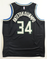 Giannis Antetokounmpo Signed Bucks Jordan Authentic Jersey (Beckett) at PristineAuction.com