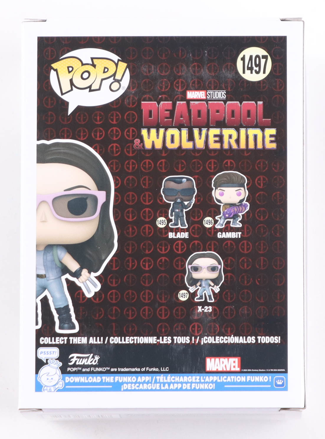Dafne Keen Signed "Deadpool Wolverine" #1497 X-23 Bobble-Head Funko Pop! Vinyl Figure (AutographCOA) at PristineAuction.com Dafne Keen Signed "Deadpool Wolverine" #1497 X-23 Bobble-Head Funko Pop! Vinyl Figure (AutographCOA) at PristineAuction.com