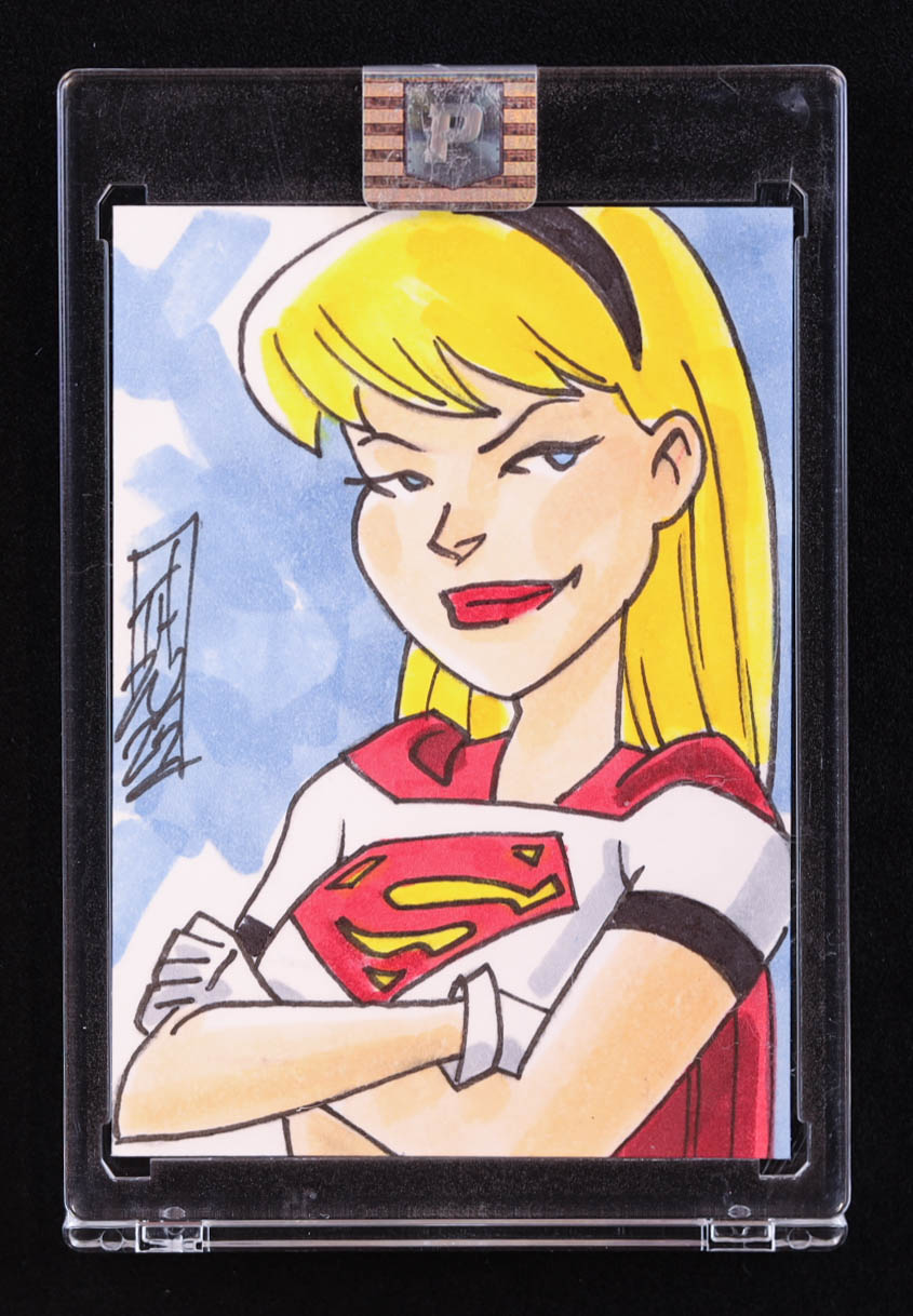 Supergirl | DC | Original Art Sketch Card by Tom Hodges (1/1 Original ...