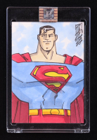 Superman | DC | Original Art Sketch Card by Tom Hodges (1/1 Original Art) at PristineAuction.com