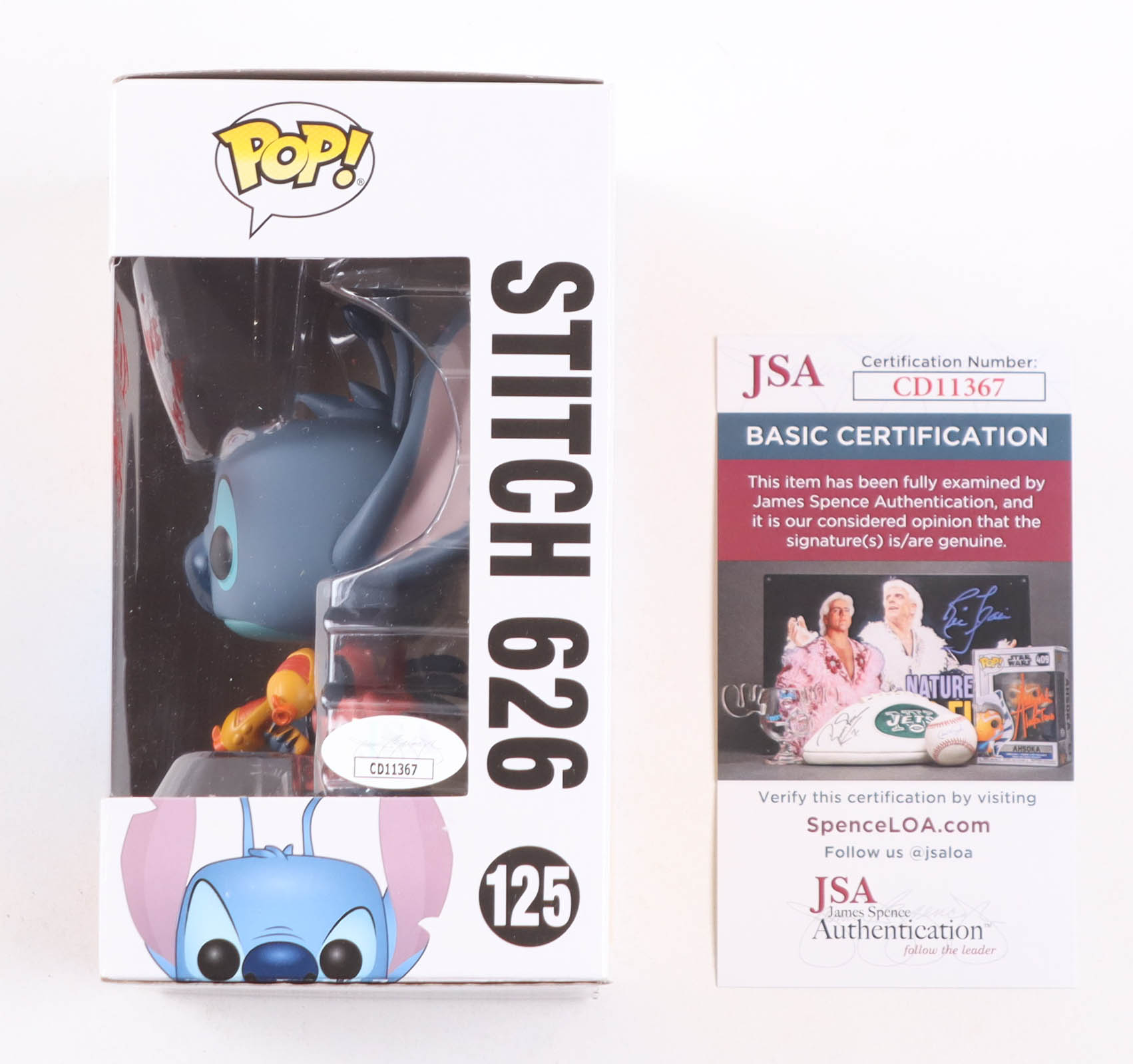 Chris Sanders Signed "Disney" #125 Stitch Funko Pop! Vinyl Figure (JSA) at PristineAuction.com Chris Sanders Signed "Disney" #125 Stitch Funko Pop! Vinyl Figure (JSA) at PristineAuction.com