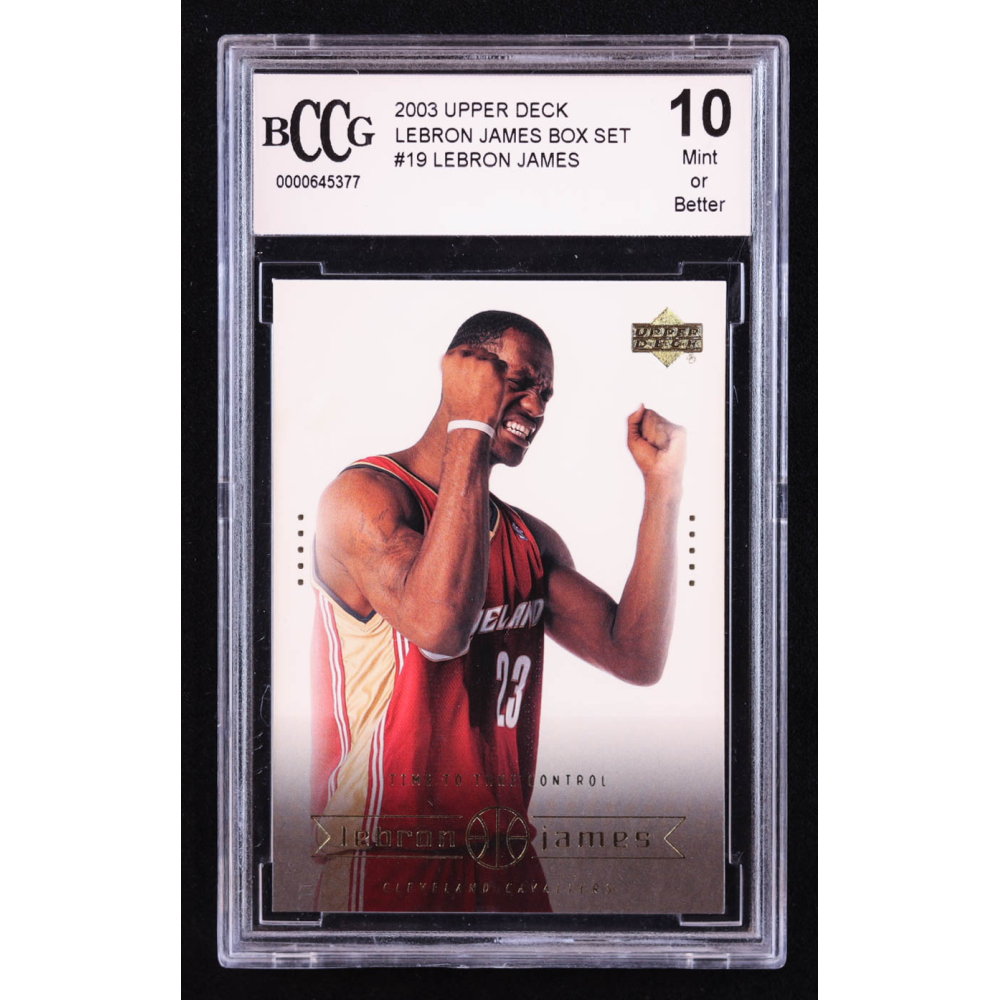 LeBron James 2003 Upper Deck LeBron James Box Set Time to Take Control #19 RC (BCCG 10) at PristineAuction.com