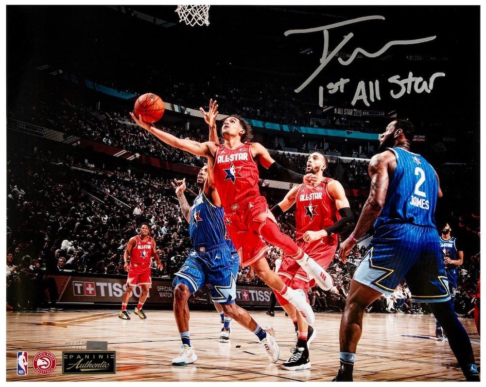 Trae Young Signed LE 16x20 Photo Inscribed "1st All Star" (Panini) at PristineAuction.com Trae Young Signed LE 16x20 Photo Inscribed "1st All Star" (Panini) at PristineAuction.com