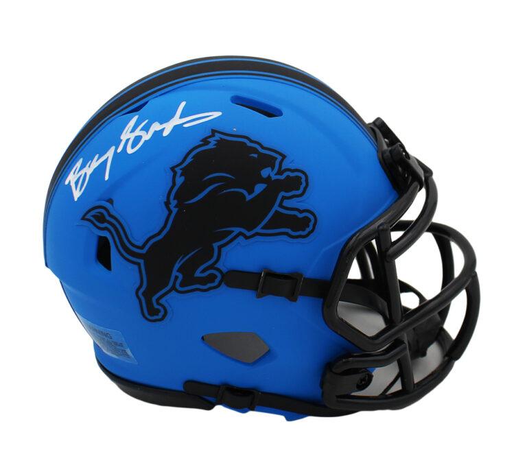 Barry Sanders Signed Lions Rave Alternate Speed Mini Helmet (Schwartz) at PristineAuction.com Barry Sanders Signed Lions Rave Alternate Speed Mini Helmet (Schwartz) at PristineAuction.com