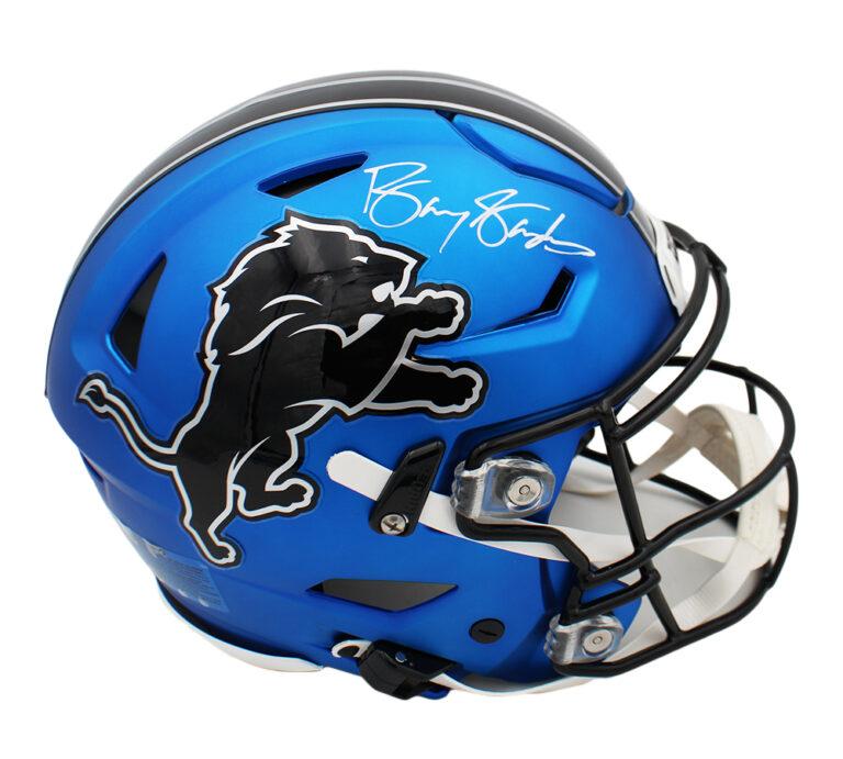 Barry Sanders Signed Lions Full-Size Authentic On-Field Alternate Speedflex Helmet (Schwartz) at PristineAuction.com Barry Sanders Signed Lions Full-Size Authentic On-Field Alternate Speedflex Helmet (Schwartz) at PristineAuction.com