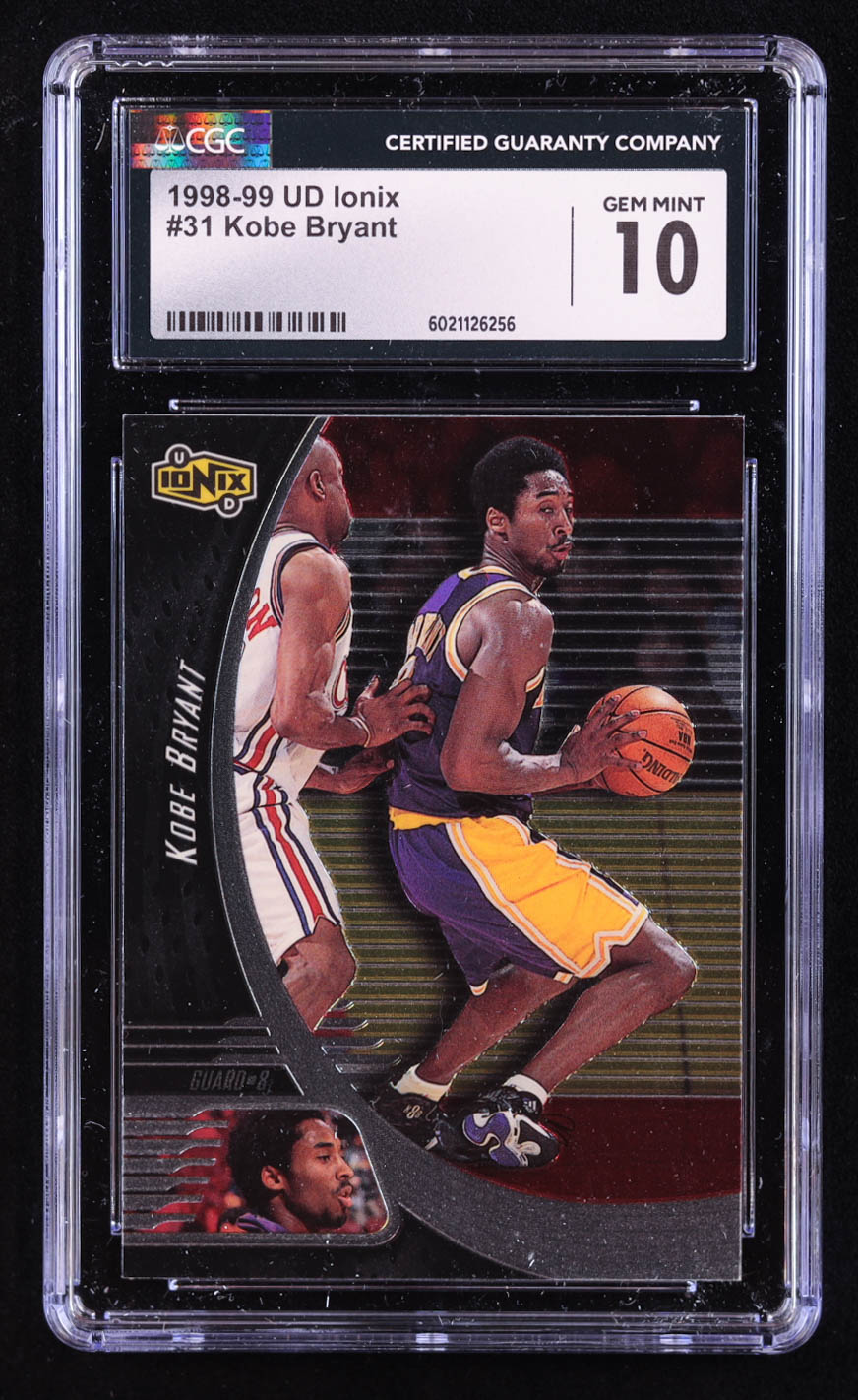 Kobe Bryant 1998-99 UD Ionix #31 (CGC 10) at PristineAuction.com Kobe Bryant 1998-99 UD Ionix #31 (CGC 10) at PristineAuction.com