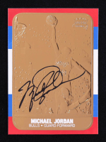 Michael Jordan 1997 Fleer Premier Signature Series 23Kt Gold Card at PristineAuction.com