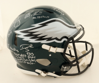 Eagles 2024 Super Bowl Champions Full-Size Authentic Speed Helmet Signed By (6) With Kenneth Gainwell, Brandon Graham, Darius Slay, Josh Sweat, C. J. Gardner-Johnson, Milton Williams with Multiple Game Inscriptions (Beckett) at PristineAuction.com