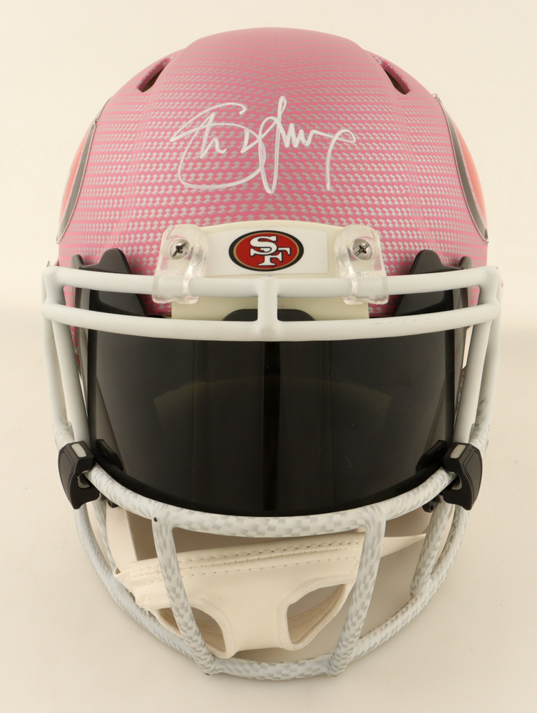 Steve Young Signed 49ers Full-Size Authentic On-Field Hydro-Dipped Speed Helmet with Visor (Beckett) at PristineAuction.com Steve Young Signed 49ers Full-Size Authentic On-Field Hydro-Dipped Speed Helmet with Visor (Beckett) at PristineAuction.com