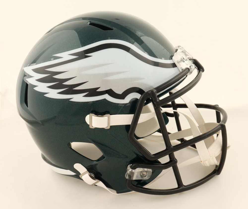Brandon Graham Signed Eagles Super Bowl LIX Logo Full-Size Speed Helmet Inscribed "F Mahomes" (Beckett) at PristineAuction.com Brandon Graham Signed Eagles Super Bowl LIX Logo Full-Size Speed Helmet Inscribed "F Mahomes" (Beckett) at PristineAuction.com