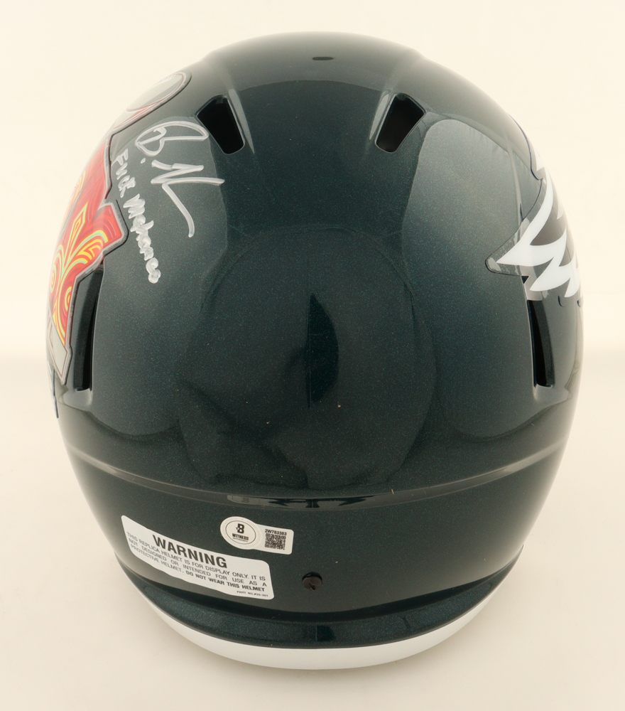 Brandon Graham Signed Eagles Super Bowl LIX Logo Full-Size Speed Helmet Inscribed "F Mahomes" (Beckett) at PristineAuction.com Brandon Graham Signed Eagles Super Bowl LIX Logo Full-Size Speed Helmet Inscribed "F Mahomes" (Beckett) at PristineAuction.com