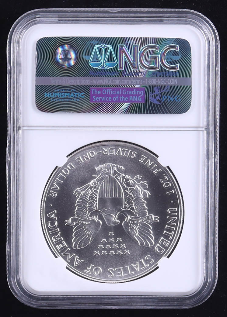 1986 American Silver Eagle - First Year of Issue (NGC MS69) at PristineAuction.com 1986 American Silver Eagle - First Year of Issue (NGC MS69) at PristineAuction.com