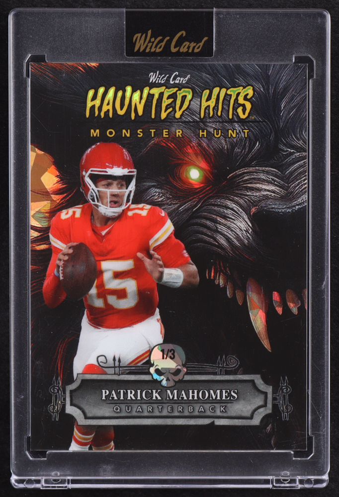 Patrick Mahomes II 2024 Wild Card Haunted Hits Monster Hunt Crystal Werewolf #HHWWPM #1/3 at PristineAuction.com Patrick Mahomes II 2024 Wild Card Haunted Hits Monster Hunt Crystal Werewolf #HHWWPM #1/3 at PristineAuction.com
