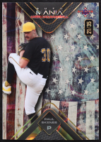 Paul Skenes 2024 Wild Card Auto Mania Triangle Vintage Flag Lava #PS RC #21/35 at PristineAuction.com