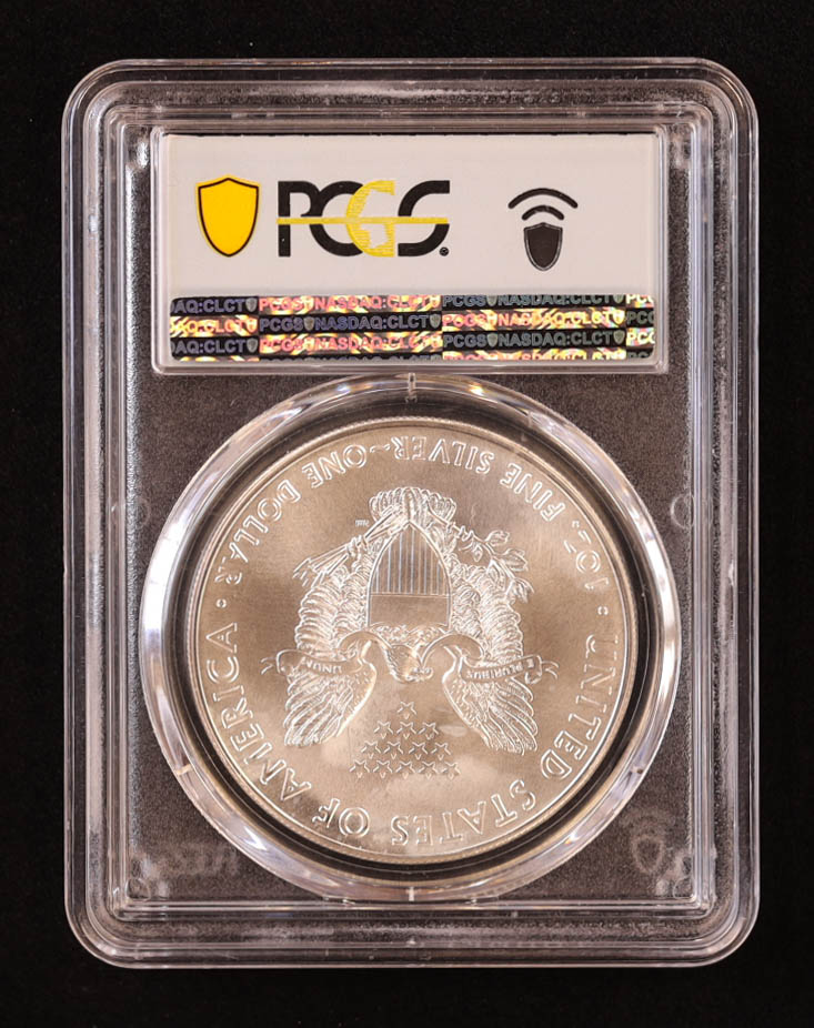 2021 American Silver Eagle, Type 1 - First Day of Issue (PCGS MS70) at PristineAuction.com 2021 American Silver Eagle, Type 1 - First Day of Issue (PCGS MS70) at PristineAuction.com
