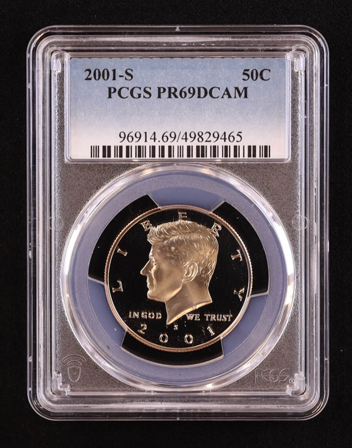2001-S Kennedy Half Dollar - Deep Cameo Proof (PCGS PR69DCAM) at PristineAuction.com 2001-S Kennedy Half Dollar - Deep Cameo Proof (PCGS PR69DCAM) at PristineAuction.com