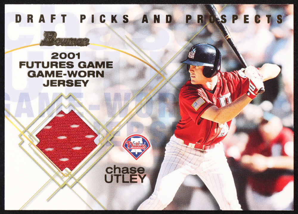 Chase Utley 2001 Bowman Draft Futures Game Relics #FGRCU at PristineAuction.com Chase Utley 2001 Bowman Draft Futures Game Relics #FGRCU at PristineAuction.com