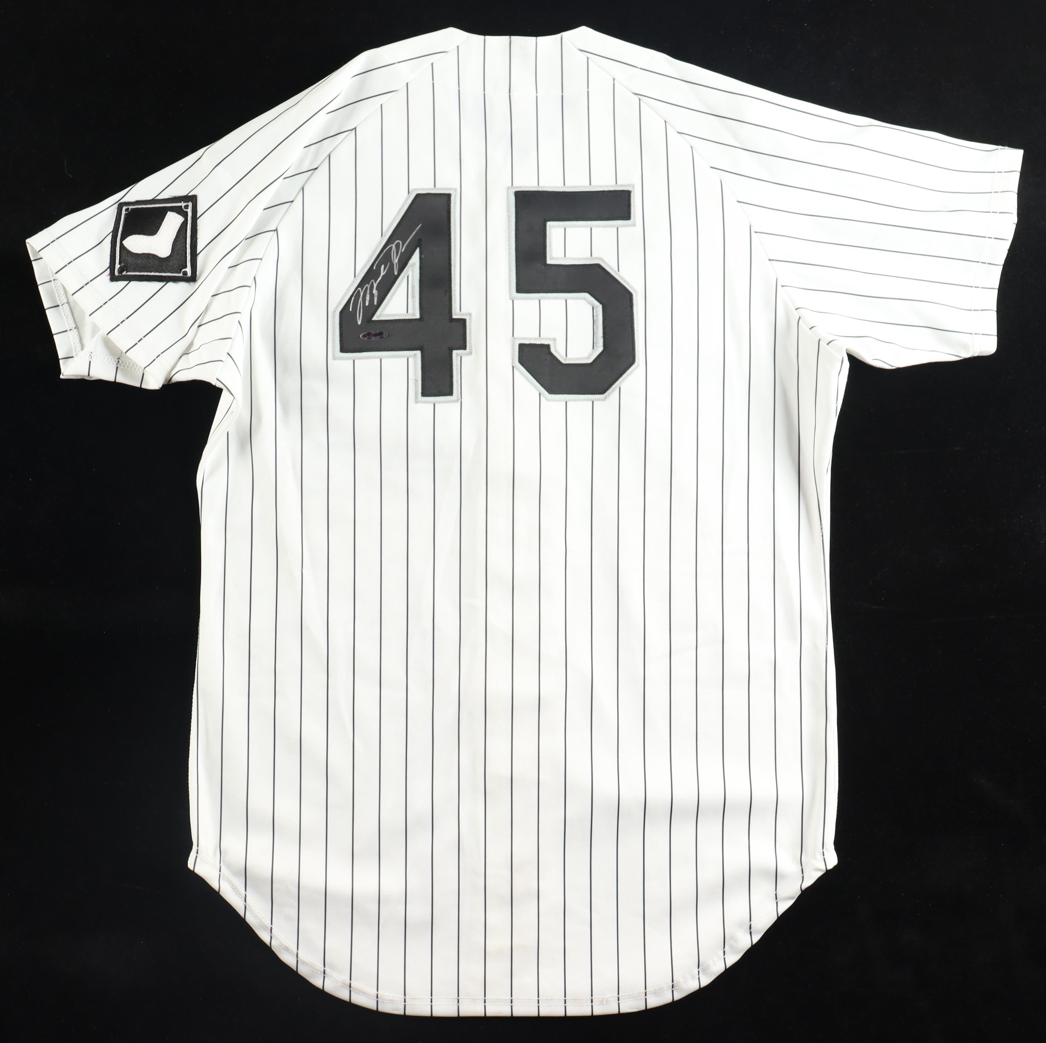 Michael Jordan Signed Barons Authentic Wilson Jersey (UDA COA & G.O.A.T.) at PristineAuction.com Michael Jordan Signed Barons Authentic Wilson Jersey (UDA COA & G.O.A.T.) at PristineAuction.com