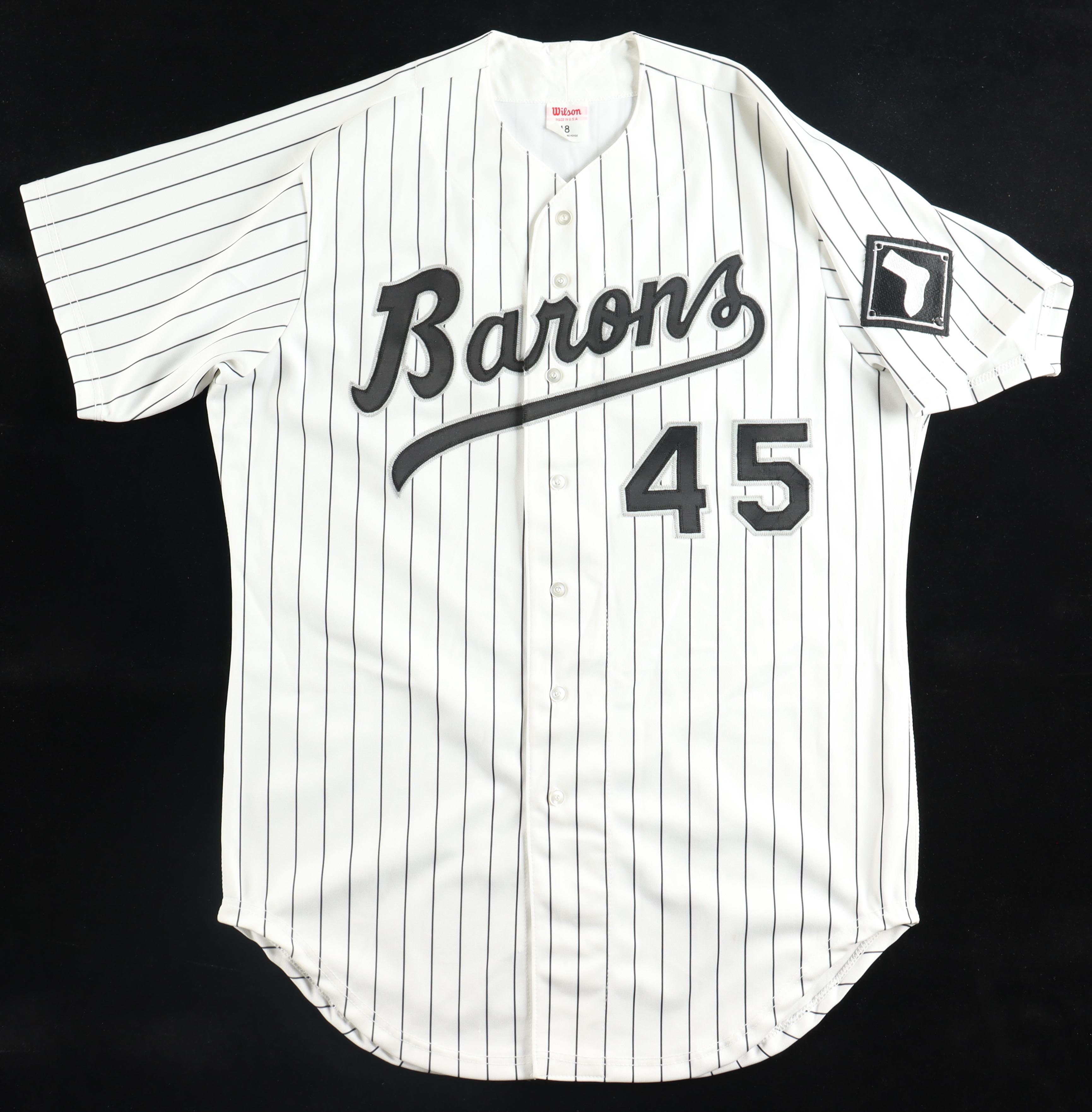 Michael Jordan Signed Barons Authentic Wilson Jersey (UDA COA & G.O.A.T.) at PristineAuction.com Michael Jordan Signed Barons Authentic Wilson Jersey (UDA COA & G.O.A.T.) at PristineAuction.com