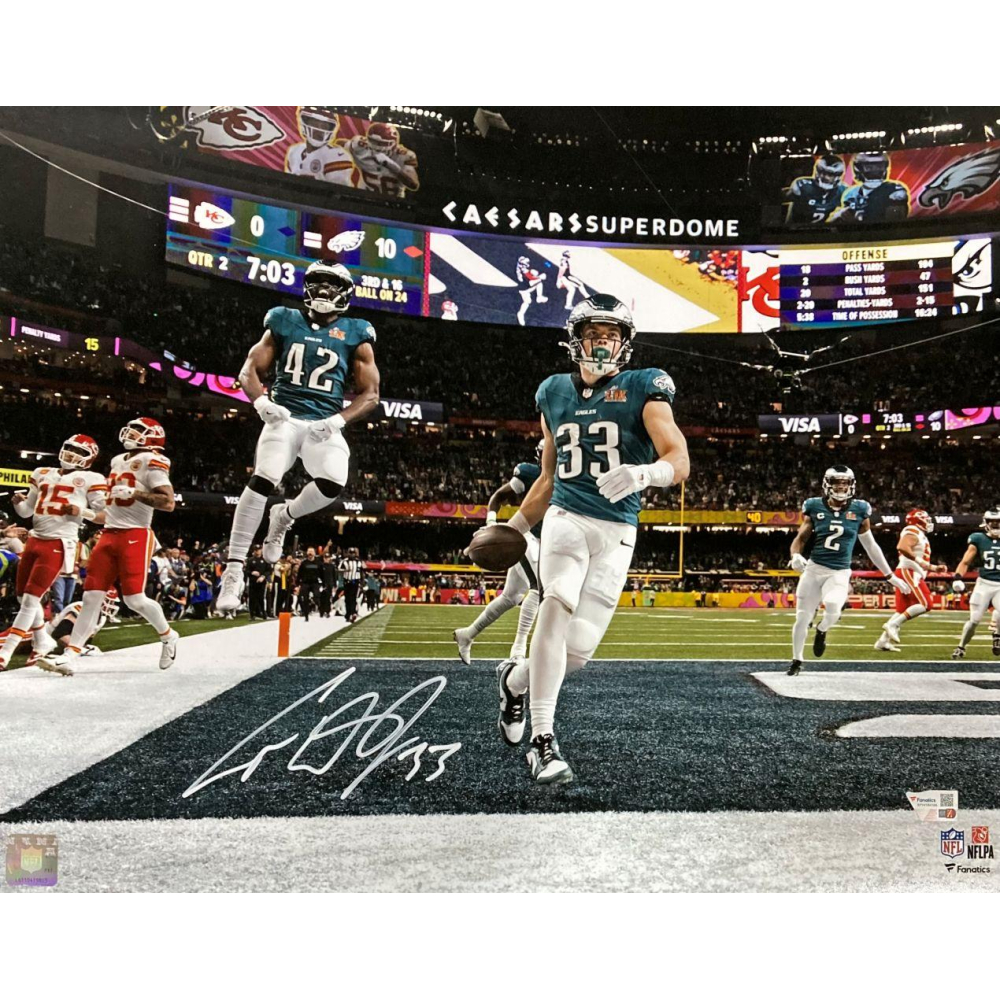 Cooper DeJean Signed Eagles Super Bowl LIX 16x20 Photo (Fanatics ...
