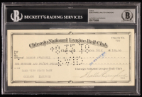 Chicago Cubs Original Check from 1918 Signed by Walter Craighead & Bob O’Farrell (Beckett Encapsulated) at PristineAuction.com