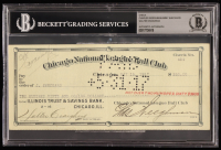 Chicago Cubs Original Check from 1917 Signed by Walter Craighead, Jimmy Sheckard & Charles Weeghman (Beckett Encapsulated) at PristineAuction.com