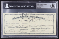 Chicago Cubs Original Check from 1917 Signed by Walter Craighead, John O. Seys & Charles Weeghman (Beckett Encapsulated) at PristineAuction.com