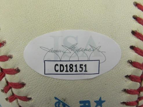 Joe Carter Signed OAL Baseball (JSA) at PristineAuction.com Joe Carter Signed OAL Baseball (JSA) at PristineAuction.com