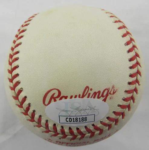 David Cone Signed 1998 World Series Logo Baseball (JSA) at PristineAuction.com David Cone Signed 1998 World Series Logo Baseball (JSA) at PristineAuction.com