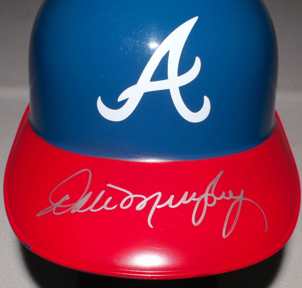 Dale Murphy Signed Braves FullSize Replica Batting Helmet (Schwartz