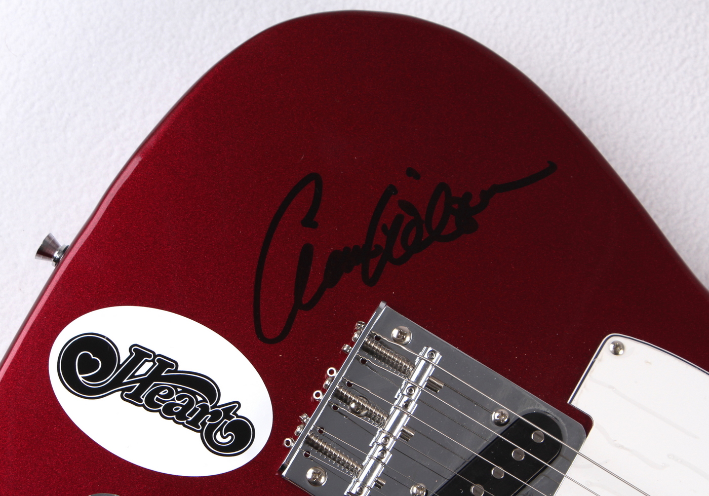 Ann Wilson & Nancy Wilson Signed "Heart" Electric Guitar (PA LOA) at PristineAuction.com Ann Wilson & Nancy Wilson Signed "Heart" Electric Guitar (PA LOA) at PristineAuction.com