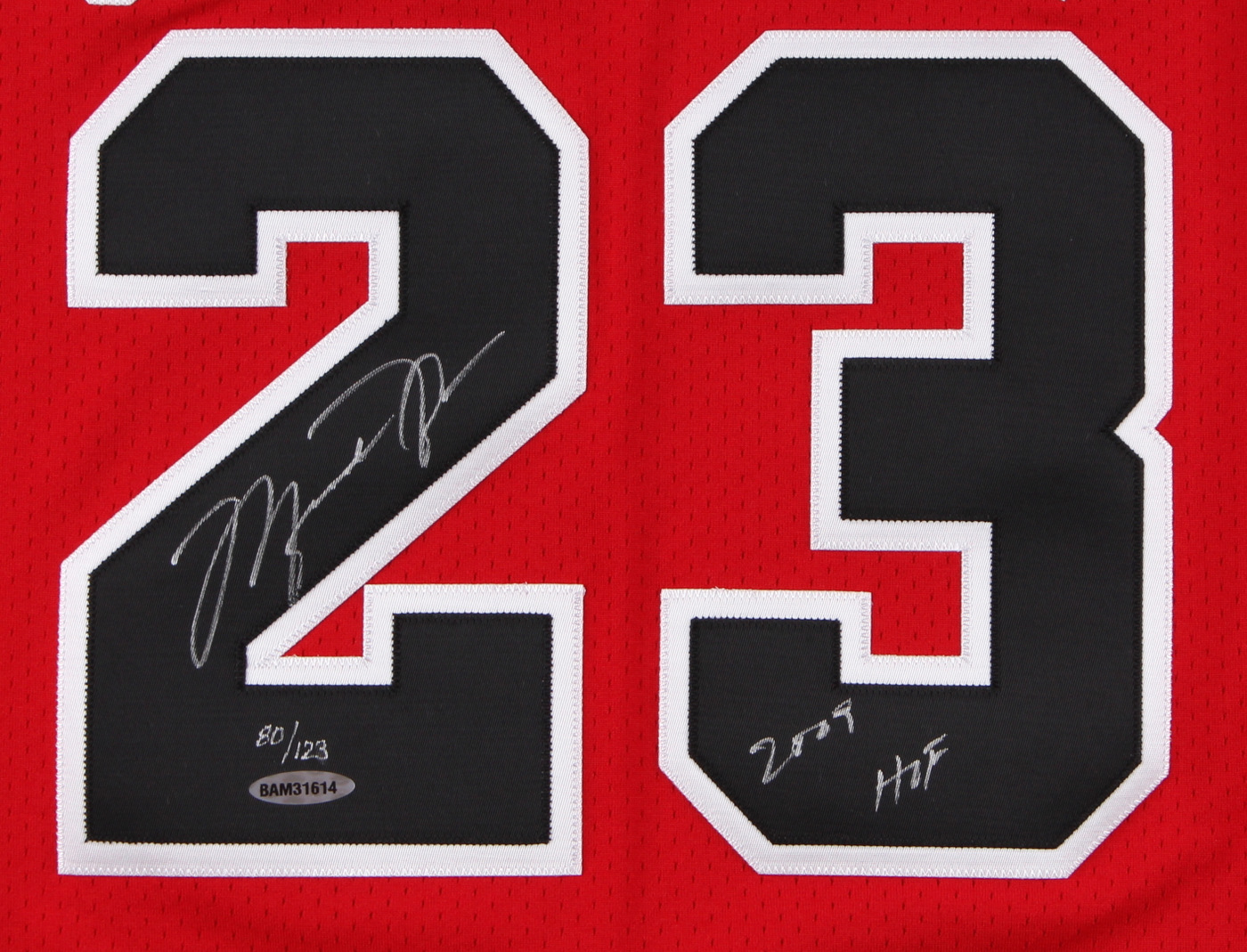 Michael Jordan Signed Bulls Hall of Fame LE Authentic Jersey Inscribed "2009 HOF" (UDA COA) at PristineAuction.com Michael Jordan Signed Bulls Hall of Fame LE Authentic Jersey Inscribed "2009 HOF" (UDA COA) at PristineAuction.com