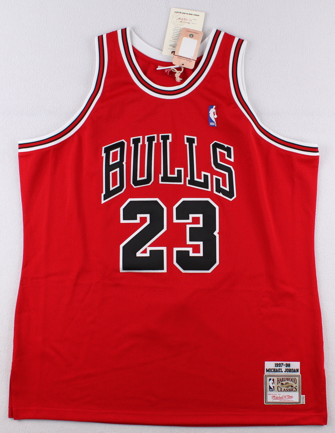 Michael Jordan Signed Bulls Hall of Fame LE Authentic Jersey Inscribed "2009 HOF" (UDA COA) at PristineAuction.com Michael Jordan Signed Bulls Hall of Fame LE Authentic Jersey Inscribed "2009 HOF" (UDA COA) at PristineAuction.com