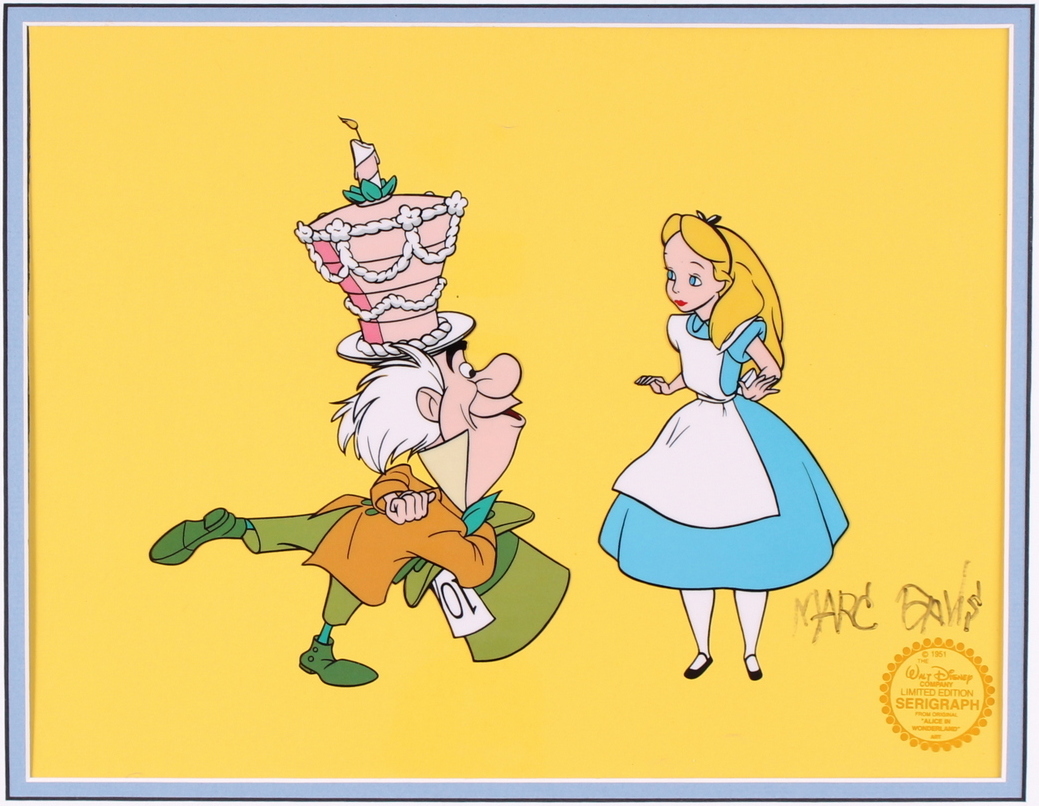 Marc Davis Signed Walt Disney LE Animation Disney Mat Serigraph Cel (PA LOA) at PristineAuction.com Marc Davis Signed Walt Disney LE Animation Disney Mat Serigraph Cel (PA LOA) at PristineAuction.com