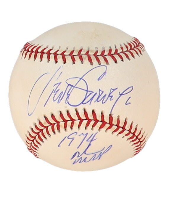 Steve Garvey Signed OML Baseball Inscribed "1974 NL MVP" (Beckett) at PristineAuction.com Steve Garvey Signed OML Baseball Inscribed "1974 NL MVP" (Beckett) at PristineAuction.com
