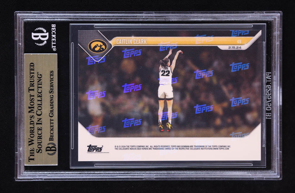Caitlin Clark 2023-24 Bowman University Now #49 RC (BGS 10) at PristineAuction.com Caitlin Clark 2023-24 Bowman University Now #49 RC (BGS 10) at PristineAuction.com