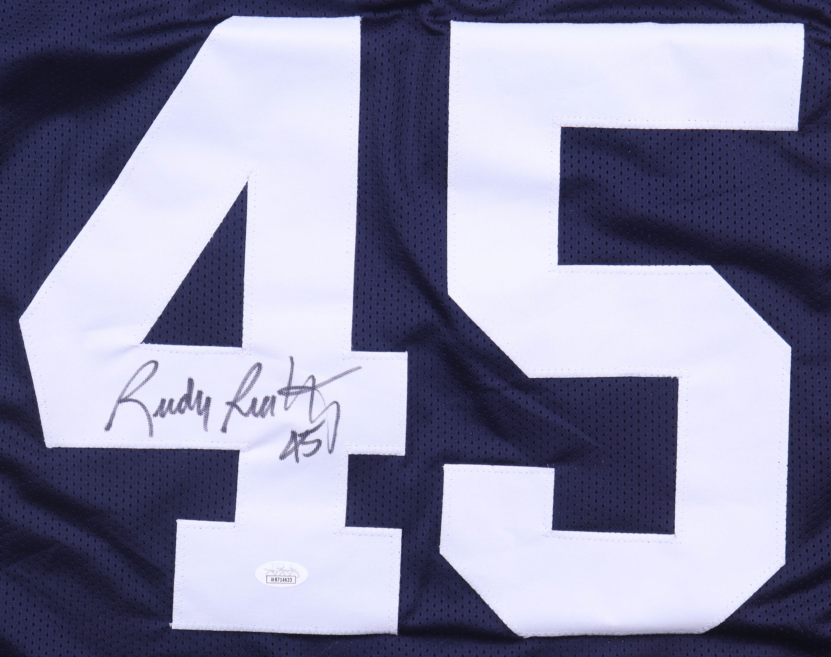 Rudy Ruettiger Signed Jersey (JSA) at PristineAuction.com Rudy Ruettiger Signed Jersey (JSA) at PristineAuction.com