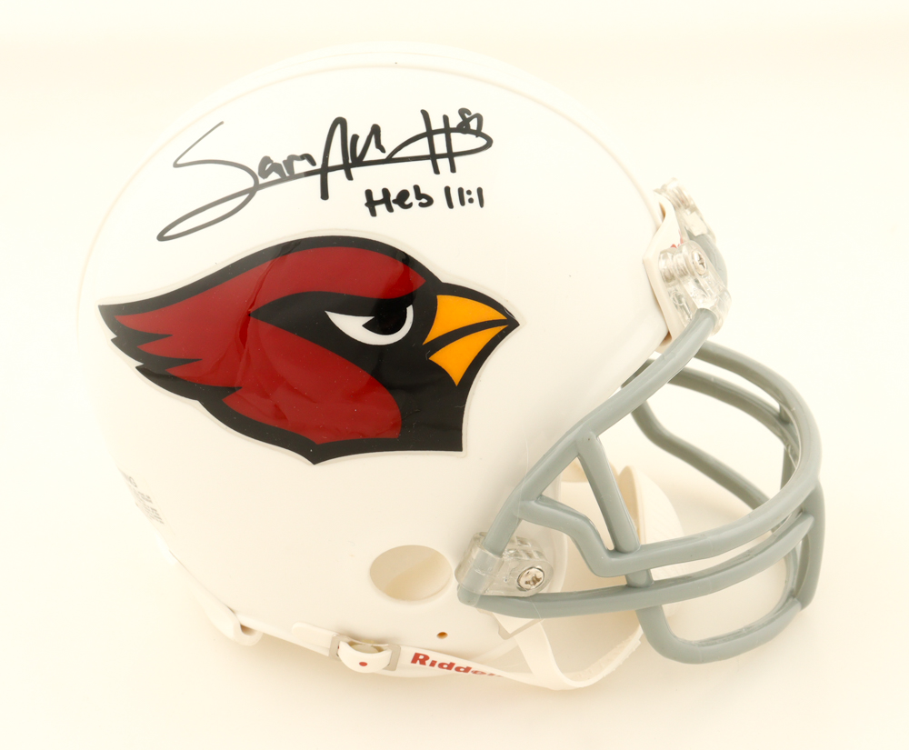 Sam Acho Signed Cardinals Mini Helmet (JSA) at PristineAuction.com Sam Acho Signed Cardinals Mini Helmet (JSA) at PristineAuction.com