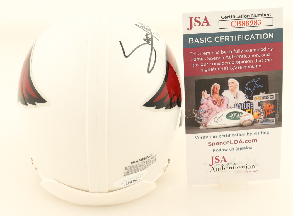 Sam Acho Signed Cardinals Mini Helmet (JSA) at PristineAuction.com Sam Acho Signed Cardinals Mini Helmet (JSA) at PristineAuction.com