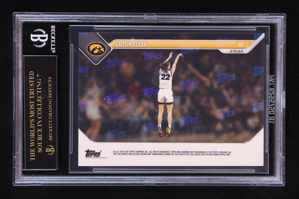 Caitlin Clark 2023-24 Bowman University Now #49 RC (BGS 10 | Pristine Black Label) at PristineAuction.com Caitlin Clark 2023-24 Bowman University Now #49 RC (BGS 10 | Pristine Black Label) at PristineAuction.com