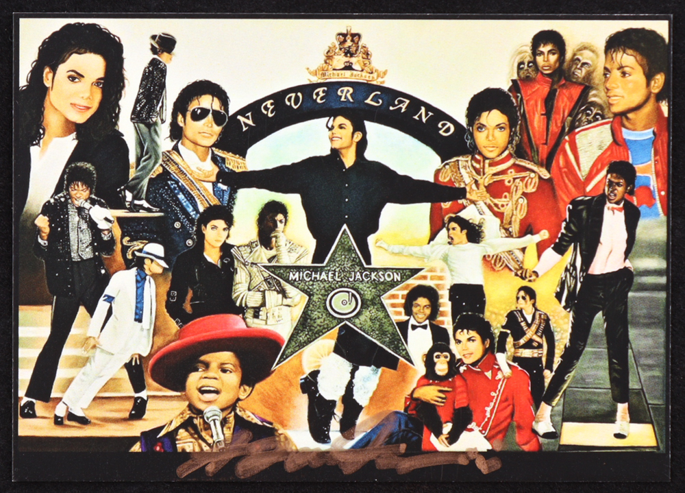 Michael Jackson | Anthony Douglas 1/1 Original Art Card at PristineAuction.com Michael Jackson | Anthony Douglas 1/1 Original Art Card at PristineAuction.com