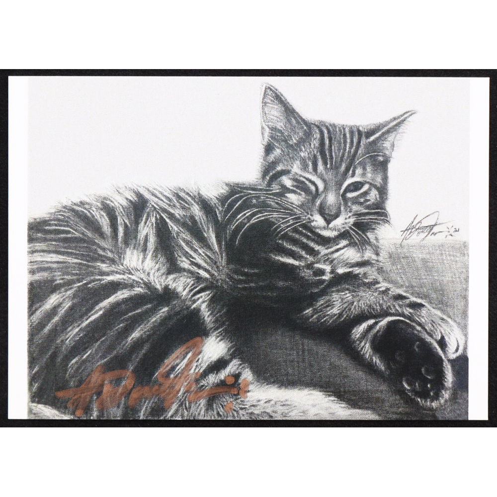 One-Eyed Cat | Anthony Douglas 1/1 Original Art Card | Pristine Auction