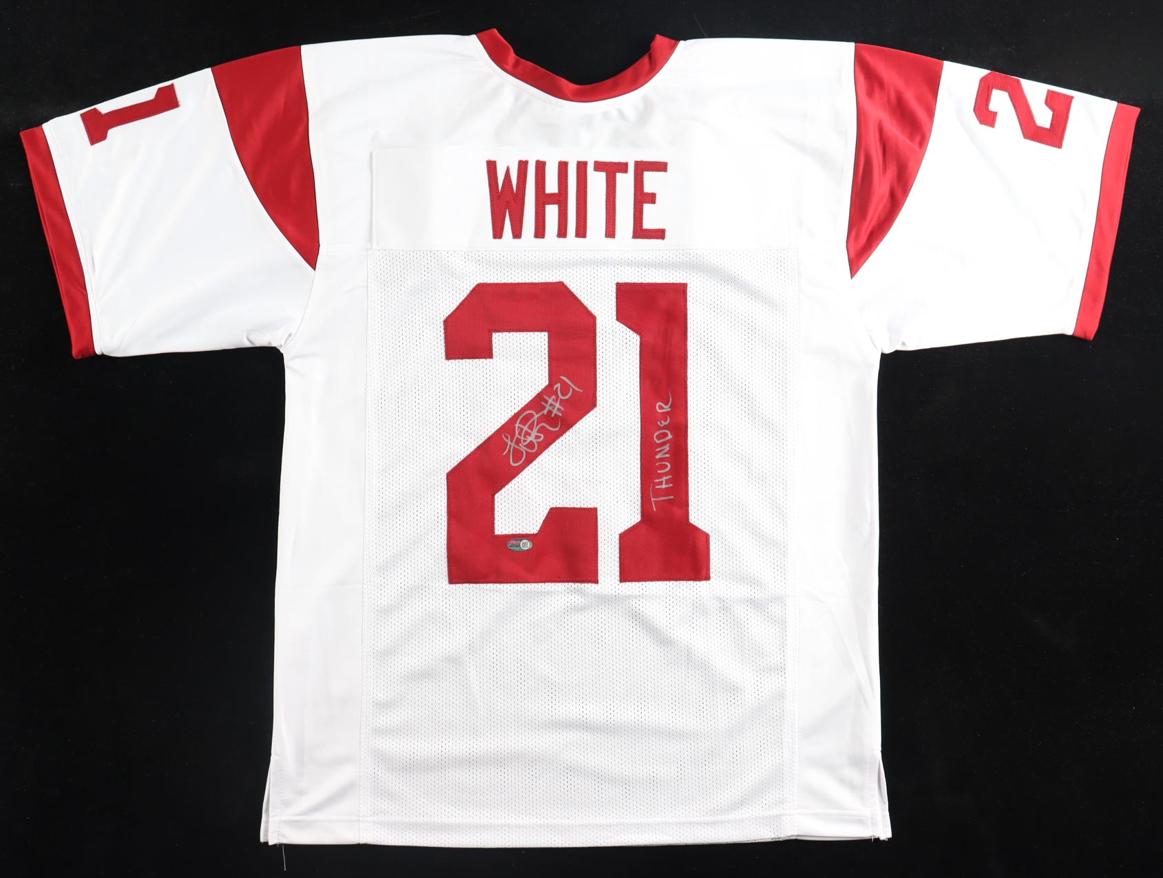 LenDale White Signed Jersey Inscribed "Thunder" (PIA) at PristineAuction.com LenDale White Signed Jersey Inscribed "Thunder" (PIA) at PristineAuction.com