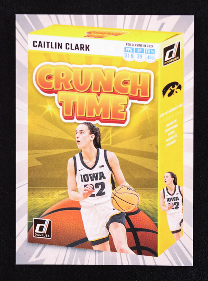 Caitlin Clark 2024 Panini Caitlin Clark Collection Donruss Crunch Time #CT2 RC at PristineAuction.com Caitlin Clark 2024 Panini Caitlin Clark Collection Donruss Crunch Time #CT2 RC at PristineAuction.com